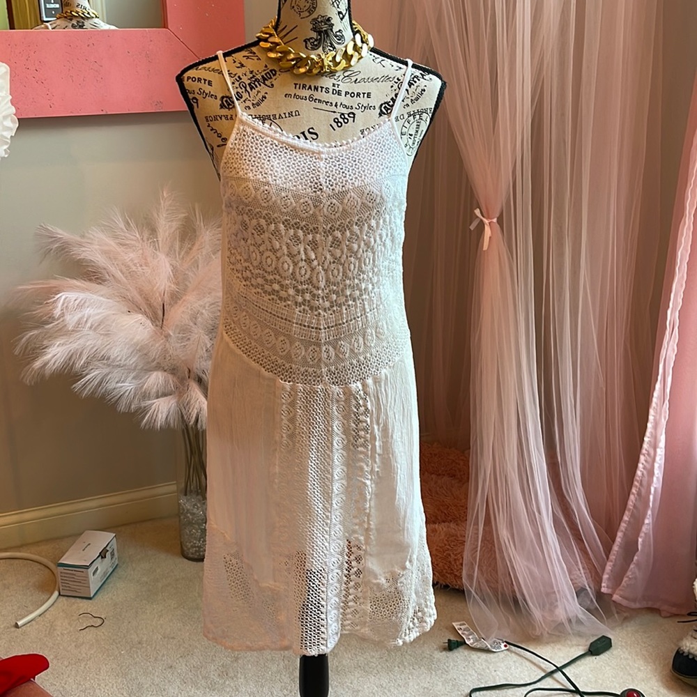 White Linen Dress